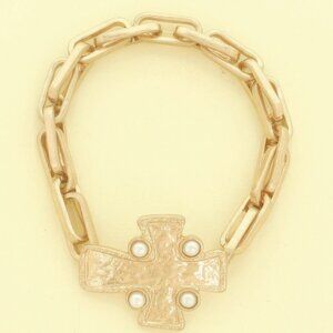 Cross Charm Chain Bracelet